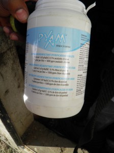 30 of these tablets are used every day in the water well that supplies village 18.