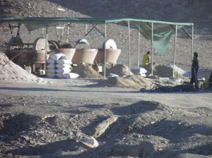 Gold mining operation