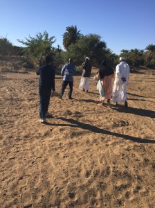 In Sarkamatto, villagers guide our way